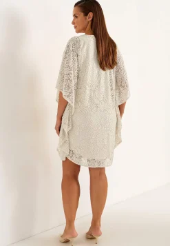 Cellbes of Sweden Kort spetsklänning Creme / Vit Clearance