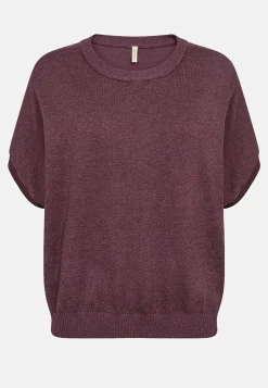 Soyaconcept Kortärmad finstickad tröja Online