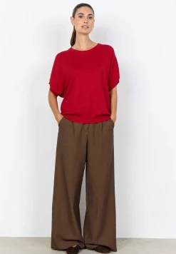 Soyaconcept Kortärmad finstickad tröja Online