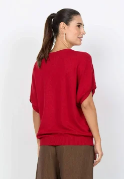 Soyaconcept Kortärmad finstickad tröja Online