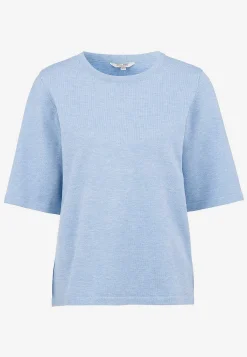 Cellbes of Sweden Kortärmad finstickad tröja Blå / Melerad New