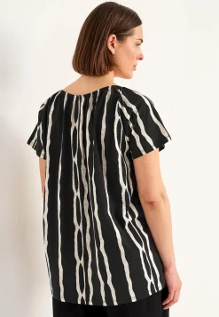 Cellbes of Sweden Kortärmad singoallatunika Svart / Mönstrad Online