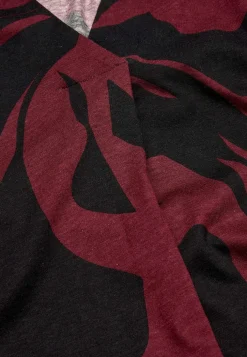 Cellbes of Sweden Kortärmad trikåtunika Svart/Vinröd/Mönstrad Online