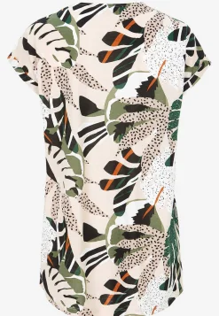 Cellbes of Sweden Kortärmad trikåtunika Beige / Leopard / Mönstrad