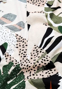 Cellbes of Sweden Kortärmad trikåtunika Beige / Leopard / Mönstrad