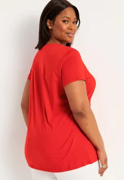 Cellbes of Sweden Kortärmad trikåtunika Röd