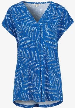 Cellbes of Sweden Kortärmad trikåtunika Blå / Mönstrad Discount