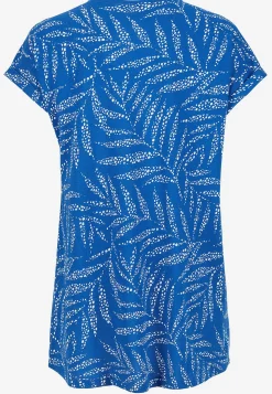 Cellbes of Sweden Kortärmad trikåtunika Blå / Mönstrad Discount