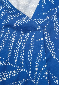 Cellbes of Sweden Kortärmad trikåtunika Blå / Mönstrad Discount