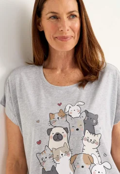 Cellbes of Sweden Kortärmat nattlinne i bomull Discount