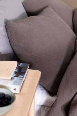 Borganäs Krinklat påslakanset 150x210 cm Rolling Grå Discount