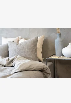 Borganäs Krinklat påslakanset 150x210 cm Rolling Grå Discount