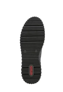 Rieker Lackad sneaker i skinn Svart Hot