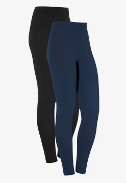 Cellbes of Sweden Leggings i bomull Fia 2-pack Marin + Svart Sale