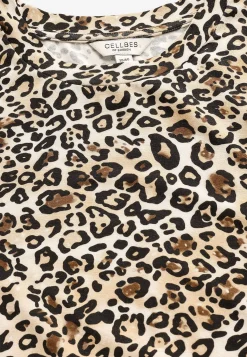 Cellbes of Sweden mönstrad trikåklänning Leopard Outlet