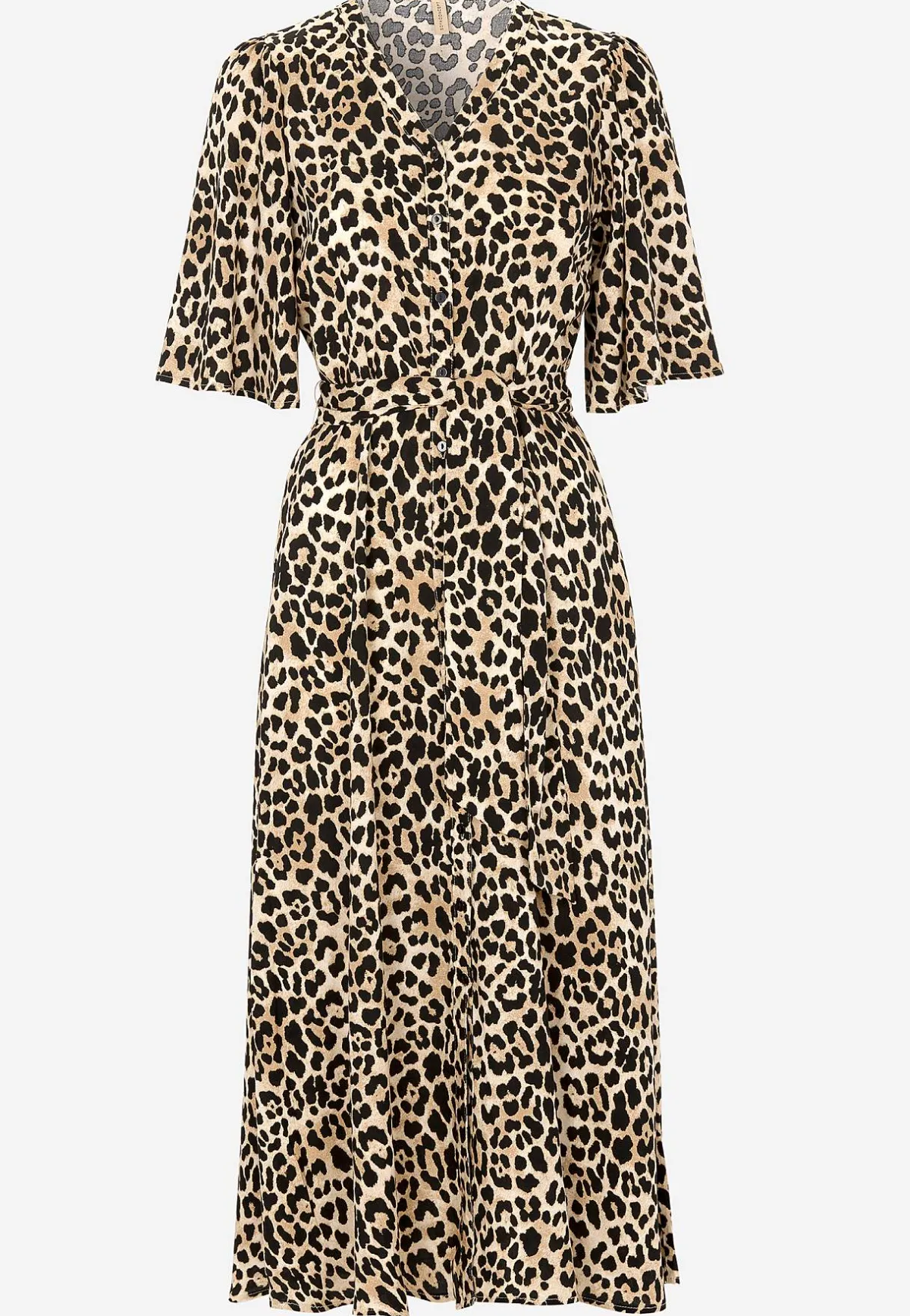 Soyaconcept Leopardmönstrad viskosklänning Brun / Leopard Best