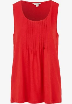 Cellbes of Sweden Linne med dekorativa stråveck Röd New