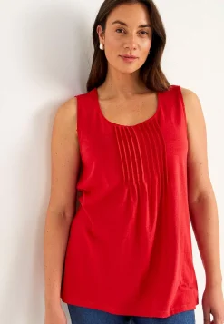 Cellbes of Sweden Linne med dekorativa stråveck Röd New