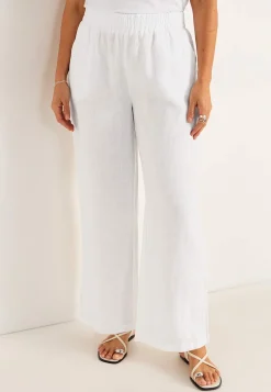 Cellbes of Sweden Linnebyxa Premium med vida ben Vit