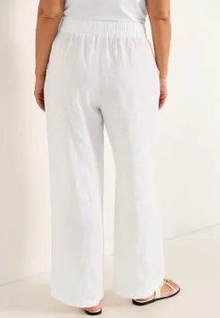 Cellbes of Sweden Linnebyxa Premium med vida ben Vit