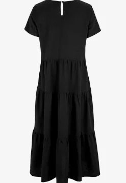 Cellbes of Sweden Linneklänning med volanger Svart Hot