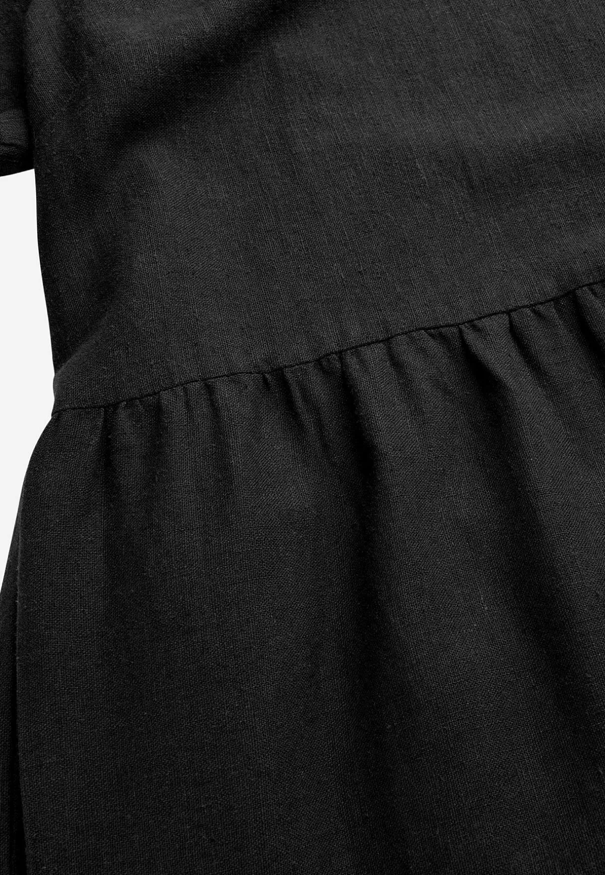 Cellbes of Sweden Linneklänning med volanger Svart Hot