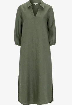 Cellbes of Sweden Linneklänning Premium Khakigrön Discount