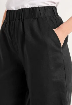 Cellbes of Sweden Linneshorts Premium med resår i midjan Svart Clearance