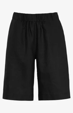 Cellbes of Sweden Linneshorts Premium med resår i midjan Svart Clearance