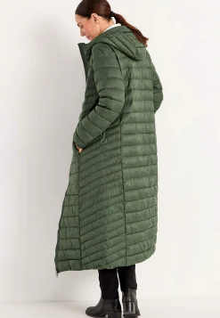 Cellbes of Sweden Lång lättviktskappa Mörkgrön