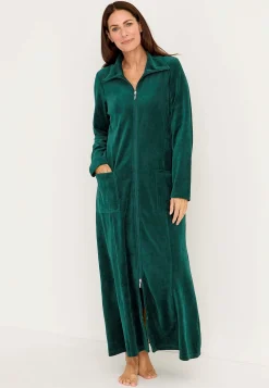 Cellbes of Sweden Lång morgonrock i velour Wilma Hot