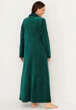 Cellbes of Sweden Lång morgonrock i velour Wilma Hot