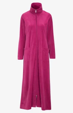 Cellbes of Sweden Lång morgonrock i velour Wilma