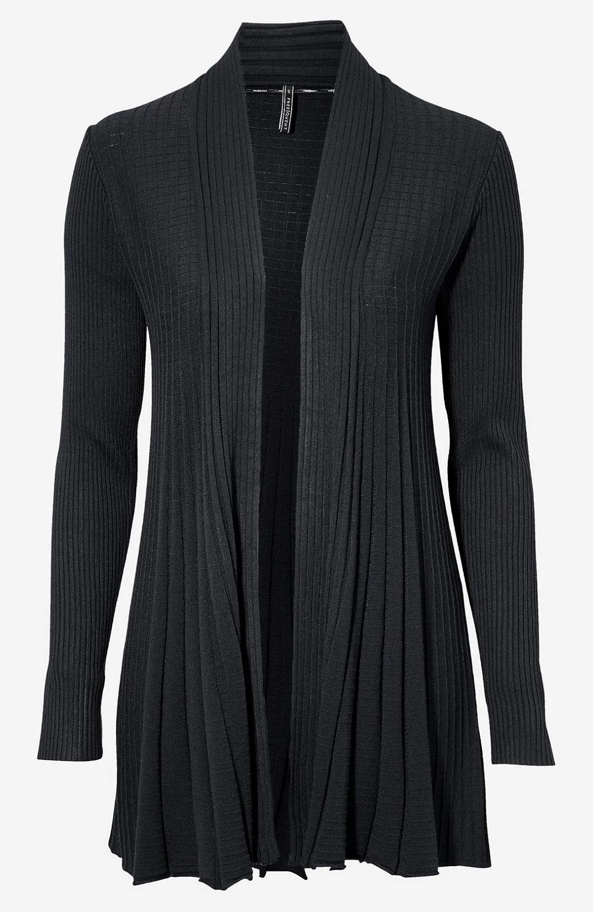 Freequent Lång, ribbad cardigan Claudisse Clearance