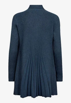 Freequent Lång, ribbad cardigan Claudisse Clearance