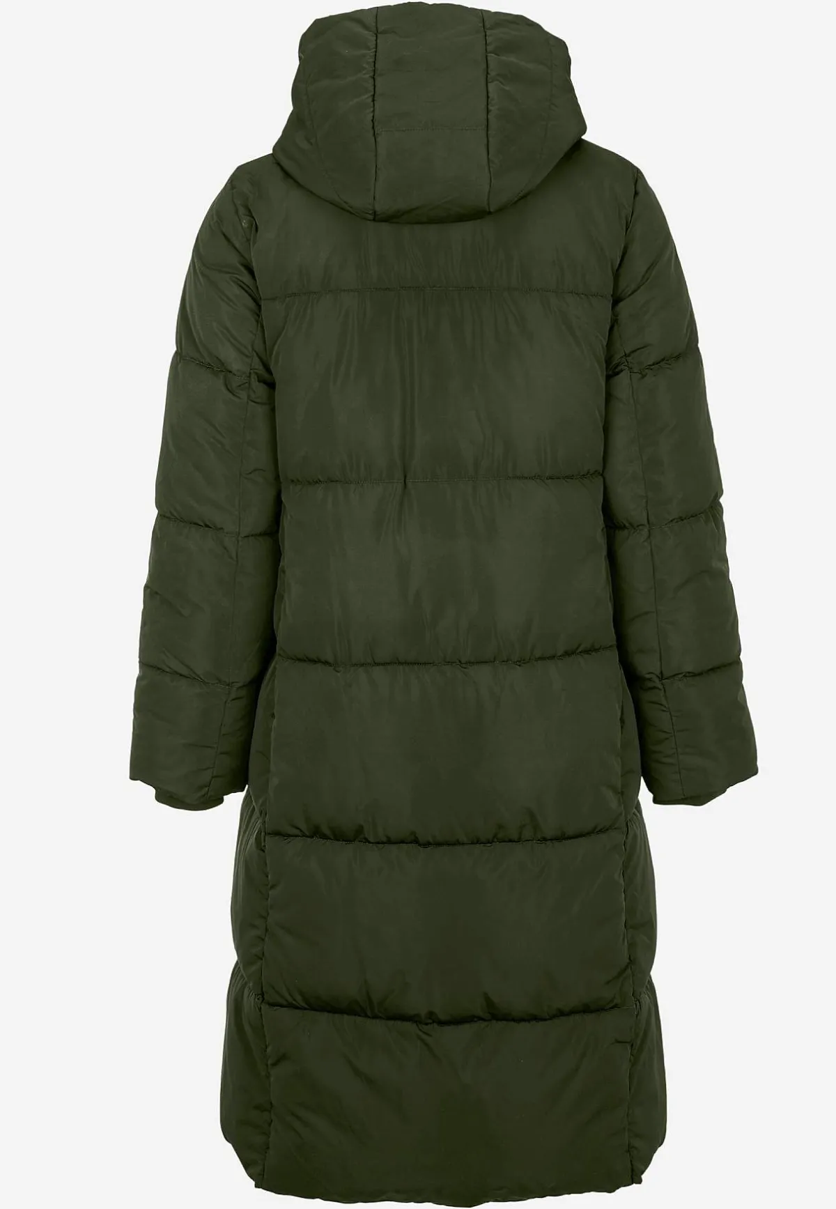 Cellbes of Sweden Lång vinterkappa Mörkgrön Sale