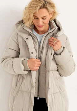 Cellbes of Sweden Lång vinterkappa Beige