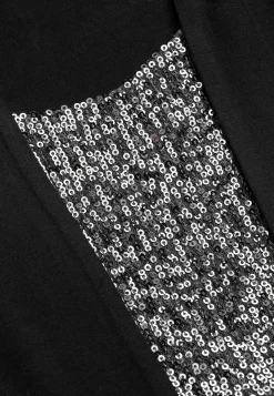 Cellbes of Sweden Långärmad 2-i-1-topp med paljetter Silvergrå Hot