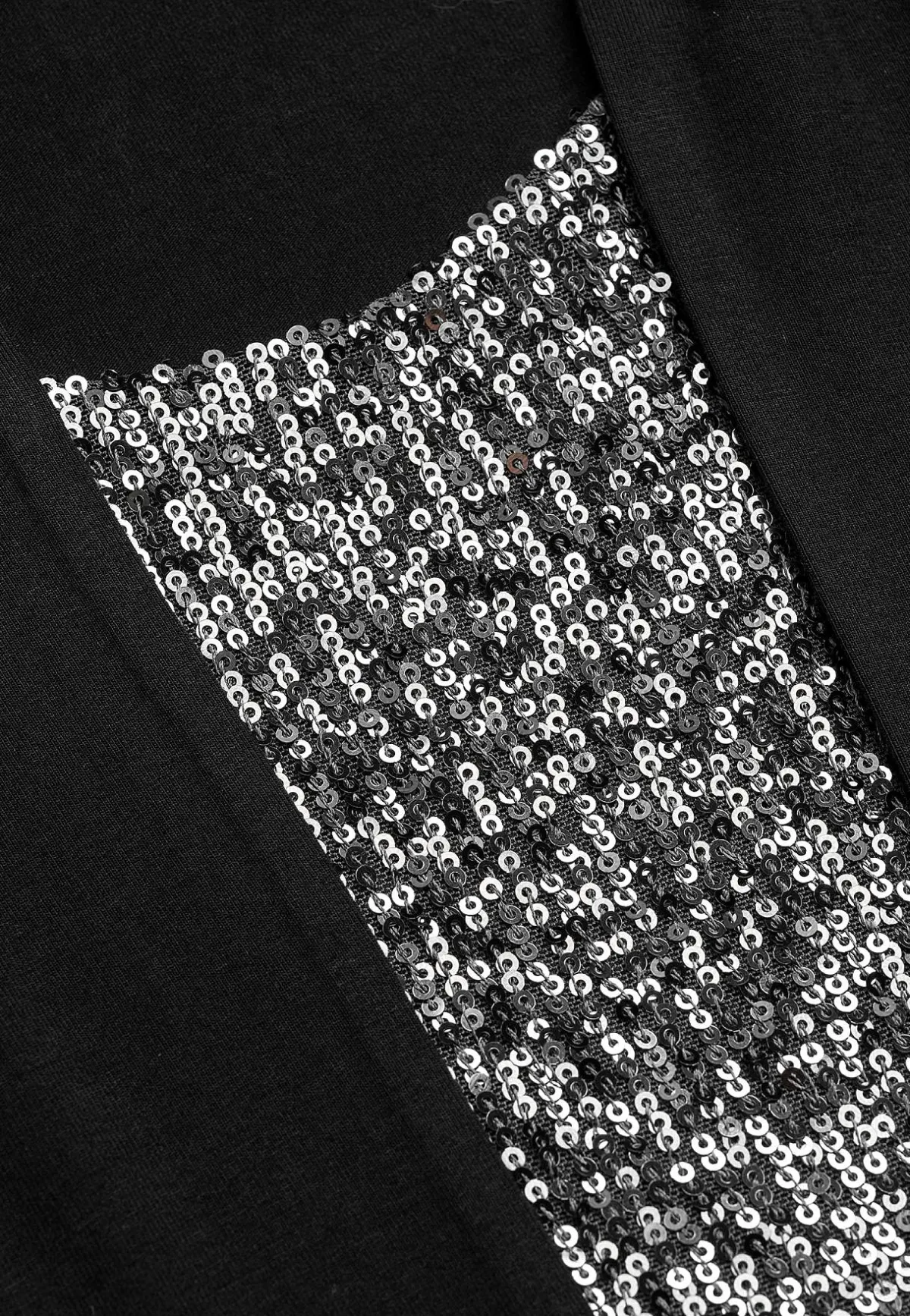 Cellbes of Sweden Långärmad 2-i-1-topp med paljetter Silvergrå Hot