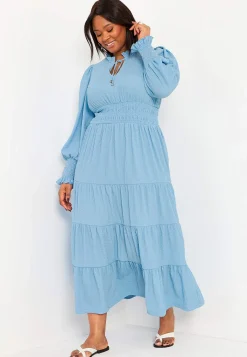 Johanna Toftby x Cellbes Långärmad maxiklänning Hot