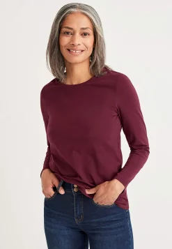 Cellbes of Sweden Långärmad trikåtopp i ekologisk bomull Clearance