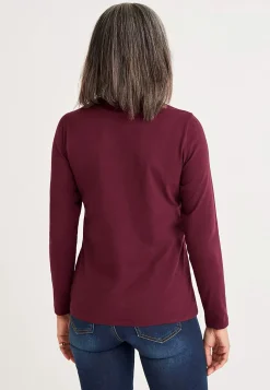 Cellbes of Sweden Långärmad trikåtopp i ekologisk bomull Clearance