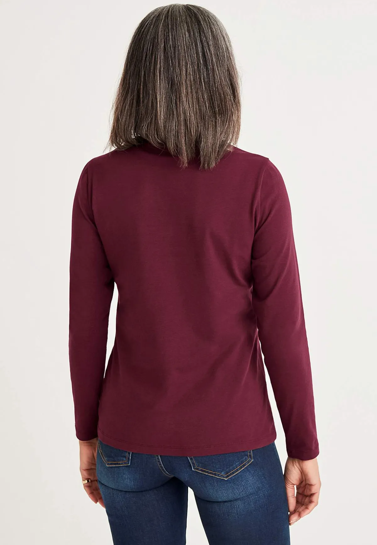 Cellbes of Sweden Långärmad trikåtopp i ekologisk bomull Clearance