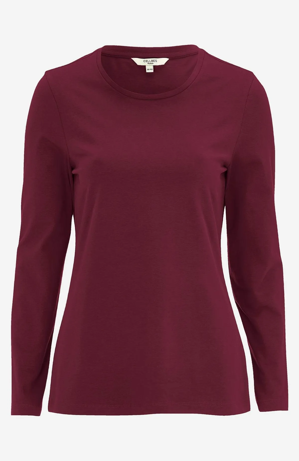 Cellbes of Sweden Långärmad trikåtopp i ekologisk bomull Clearance