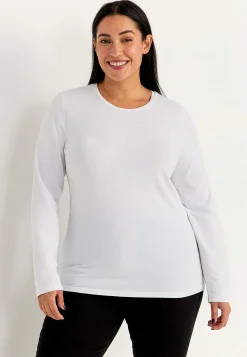 Cellbes of Sweden Långärmad trikåtopp i ekologisk bomull Outlet