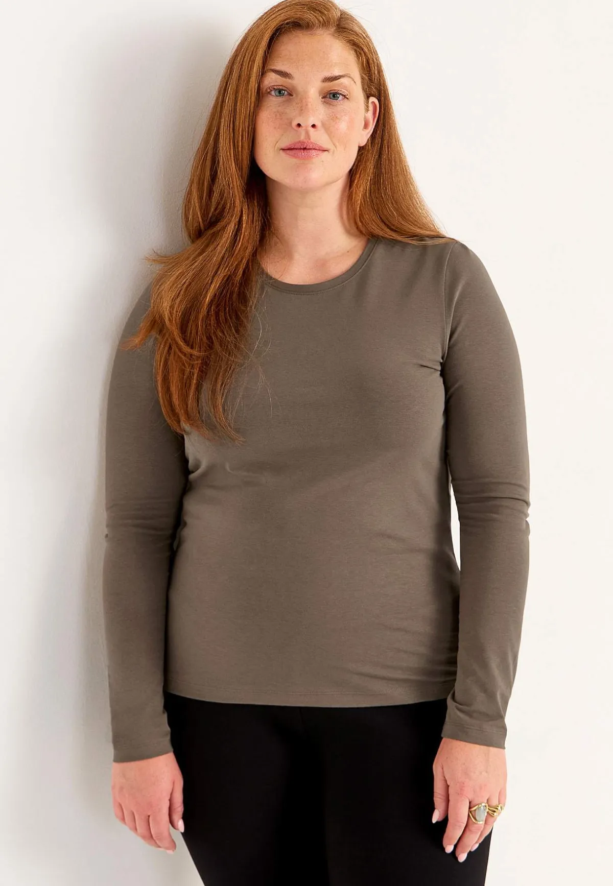 Cellbes of Sweden Långärmad trikåtopp i ekologisk bomull Hot