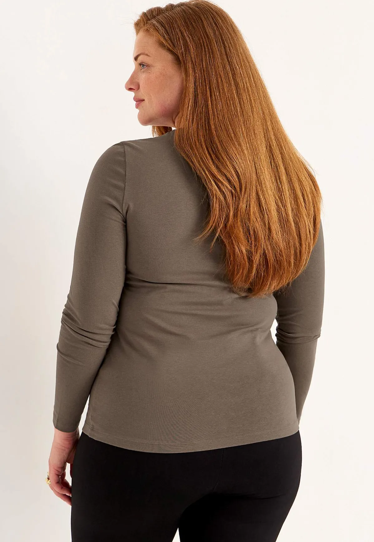 Cellbes of Sweden Långärmad trikåtopp i ekologisk bomull Hot