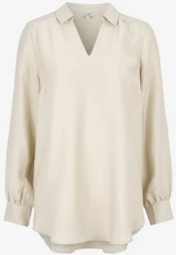 Cellbes of Sweden Långärmad, vävd tunika Beige Outlet