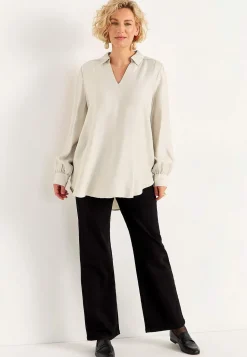 Cellbes of Sweden Långärmad, vävd tunika Beige Outlet
