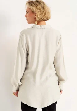 Cellbes of Sweden Långärmad, vävd tunika Beige Outlet